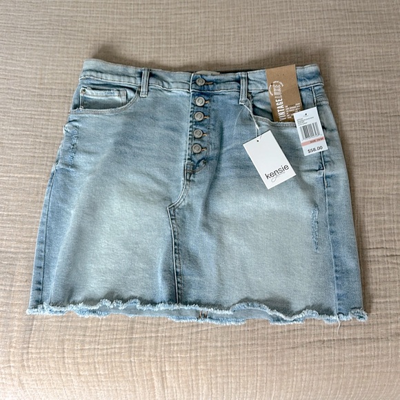 KENSIE Jean Skirt - Picture 1 of 5